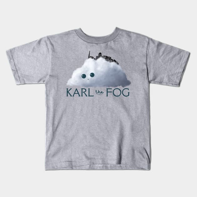 Karl The Fog Of San Francisco Alcatraz Kids T-Shirt by MalibuSun